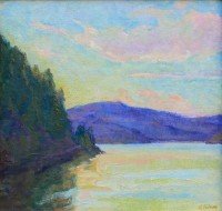 Lake Coeur d'Alene Sunset / Amy Sidrane / 12.00x12.00 / $2200.00/ Sold