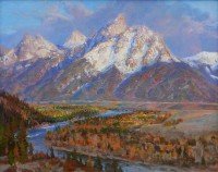 Teton Autumn Daybreak / Andrew Peters / 24.00x30.00 / $14000.00