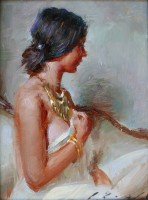 Profile In Gold / Suchitra Bhosle / 8.00x6.00 / $1800.00/ Sold