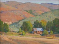 Hills and Barn / G. Russell Case / 9.00x12.00 / $2500.00