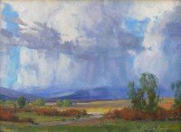 Idaho Rain / G. Russell Case / 12.00x16.00 / $3500.00