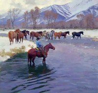 The Snowy Crossing / R.S. Riddick, CA / 40.00x42.00 / $45000.00/ Sold