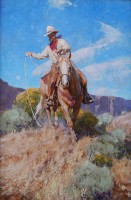 Riding the Palomino / Grant Redden, CA / 30.00x20.00 / Price Upon Request/ Sold