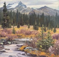 The Alpine Meadows (near Lake O'Hara) / Terri Kelly Moyers / 12.00x12.00 / $3500.00/ Sold