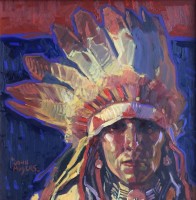 Arapahoe Man / John Moyers / 12.00x12.00 / $5500.00/ Sold
