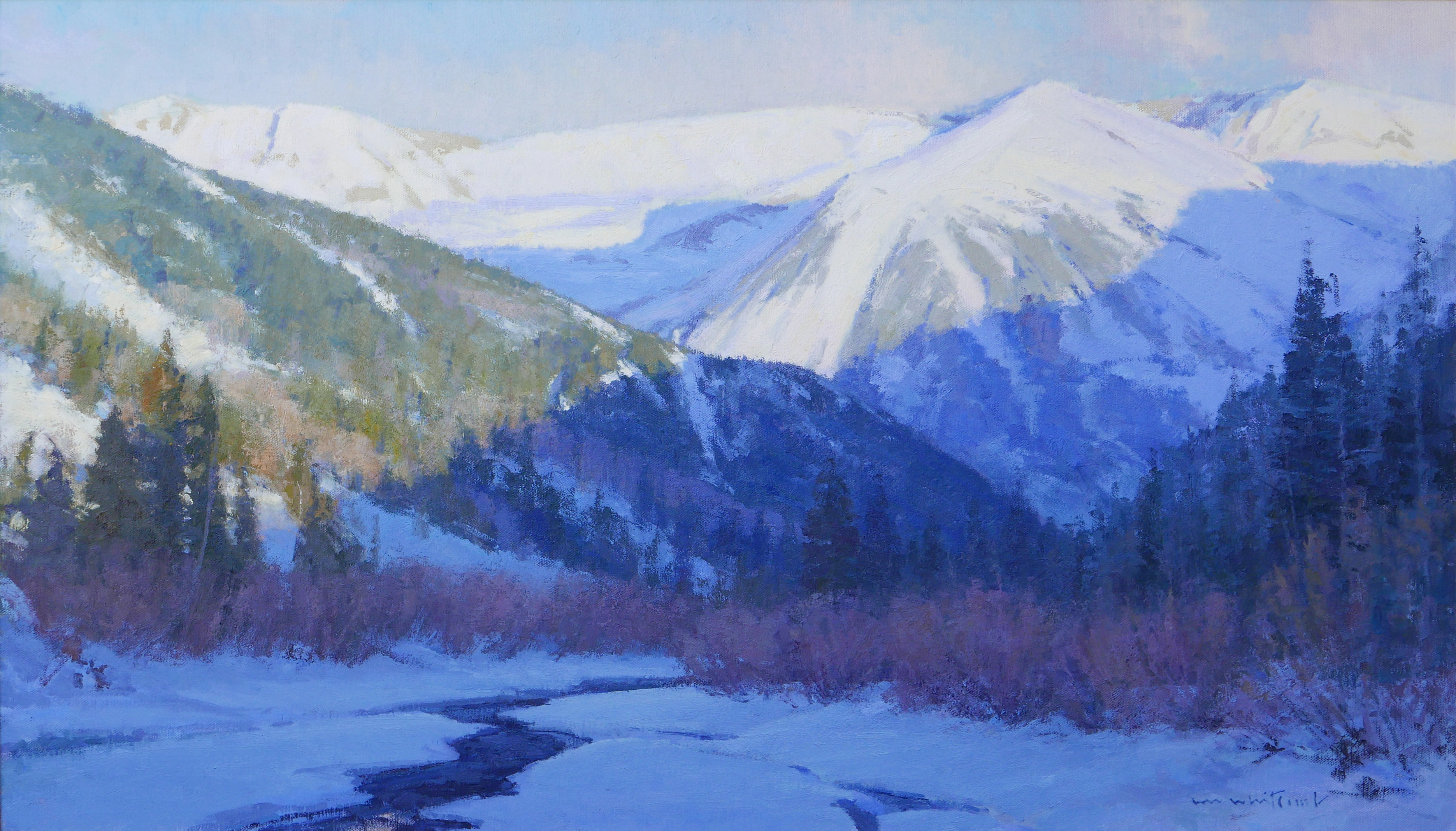 Winter Vespers by Skip Whitcomb 28 high X 48 wide $24,000.00